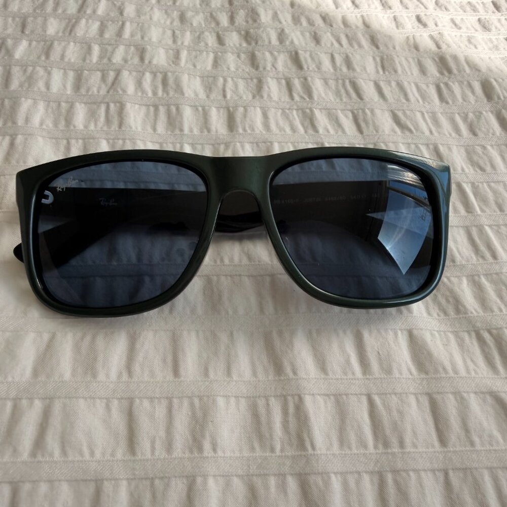Ray-Ban Justin Classic sunglasses in Green Metallic  NWOT - Picture 13 of 13